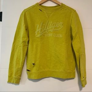 Tommy Hilfiger | Distressed Yellow Sweatshirt